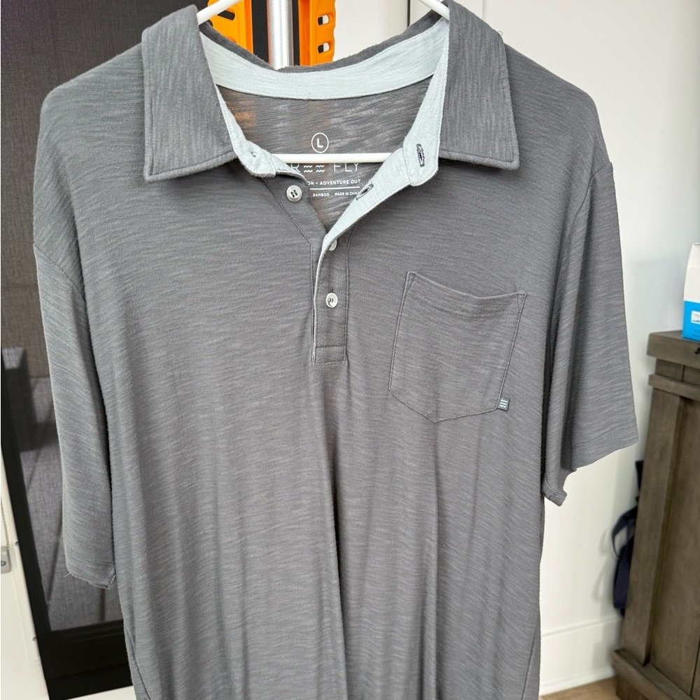 Free Fly Apparel Mens Bamboo Flex Polo Mens Large